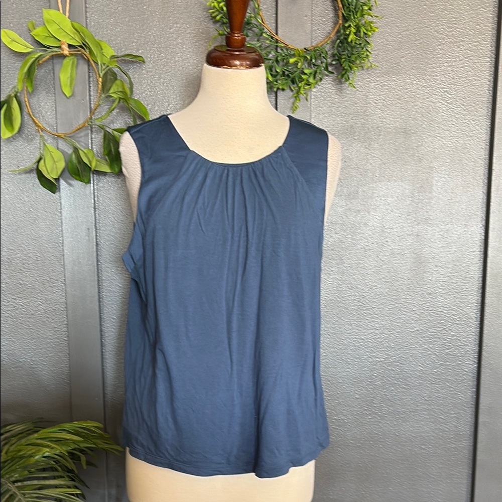 Blue Sleeveless Top